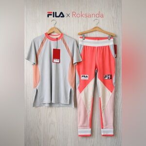 FILA x Roksanda Colorblock Performance Set Top & Leggings Size L